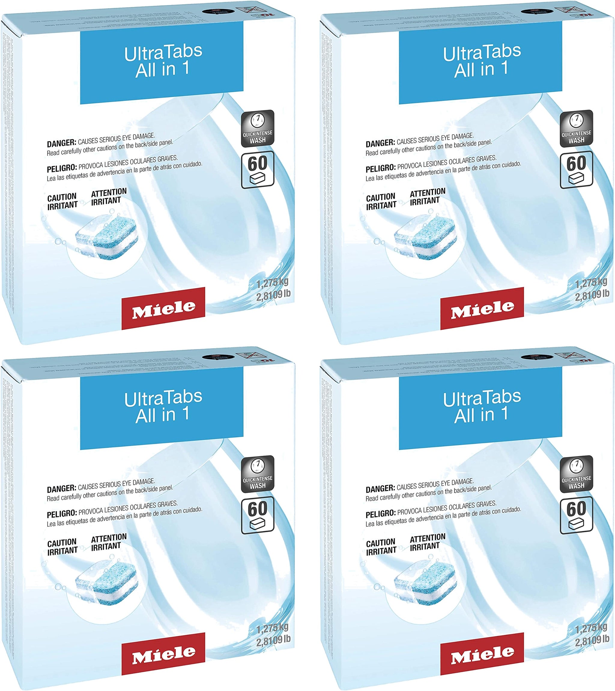 Miele UltraTabs All in 1 Dishwasher Detergent Tablets 60/120/240-Pieces