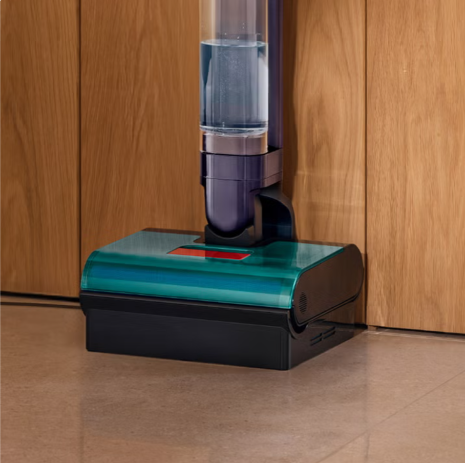Dyson Clean + Wash Hygiene Wet Floor Cleaner with Hot-air Drying Dock, Two Rollers + Cleaning Solution