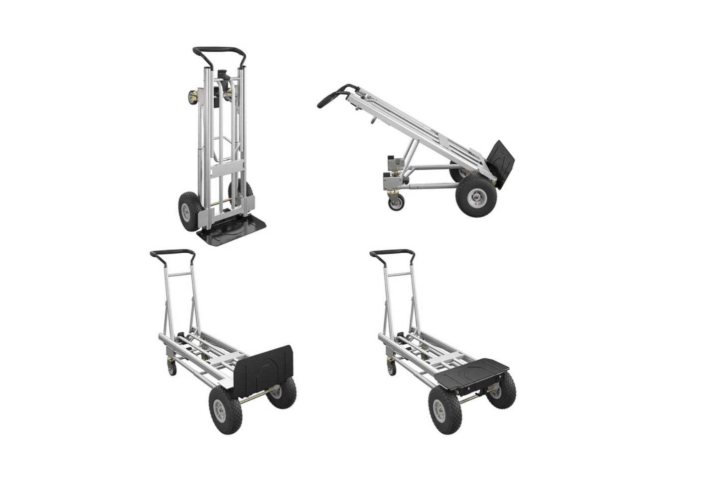 Cosco , 4-in-1 Folding Toe Plate Series Hand Truck , Silver