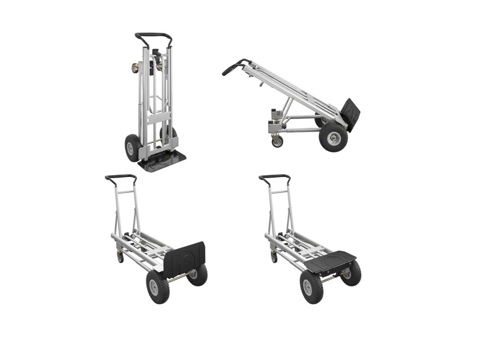 Cosco , 4-in-1 Folding Toe Plate Series Hand Truck , Silver