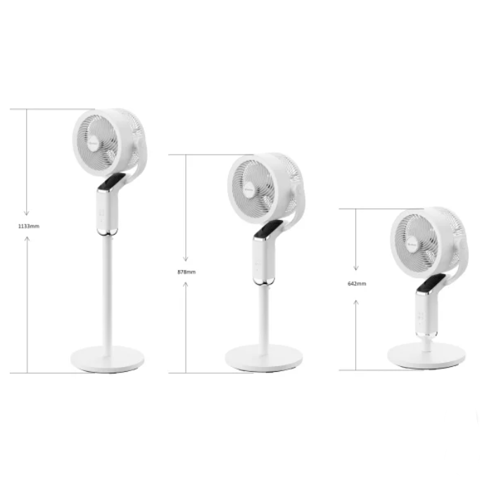 Airmate , 2-in-1 Table and Stand DC Circulator Fan , White