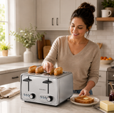 HAMILTON BEACH MODERN CHROME 4 SLICE TOASTER