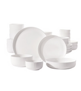 Maison Neuve Ridge Bone China Dinnerware Set, 40-pieces