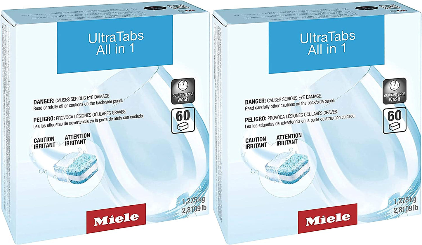 Miele UltraTabs All in 1 Dishwasher Detergent Tablets 60/120/240-Pieces
