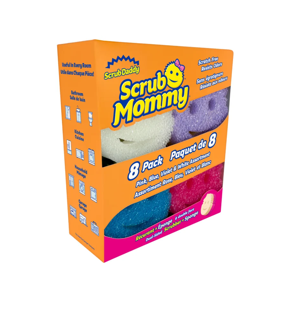 Scrub Mommy Scrubber and Sponge, 8-count