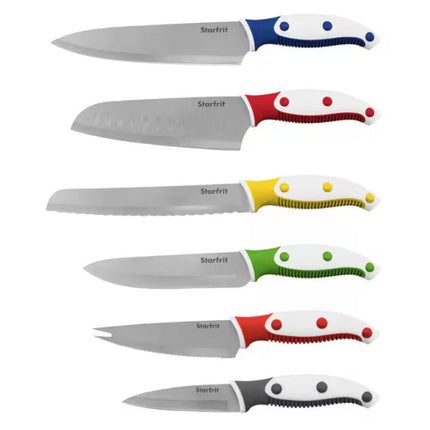 STARFRIT 98608 12 Piece Kitchen Knife Set with Sheath