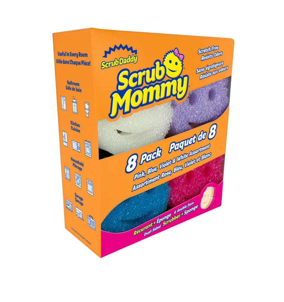 Scrub Mommy Scrubber and Sponge, 8-count
