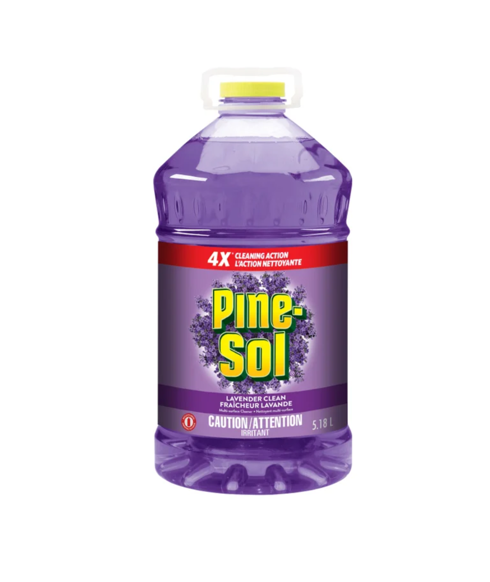 Pine-Sol Multi-Surface Cleaner and Deodorizer, Lavender Clean, Splash-less Formula, 5.18 L