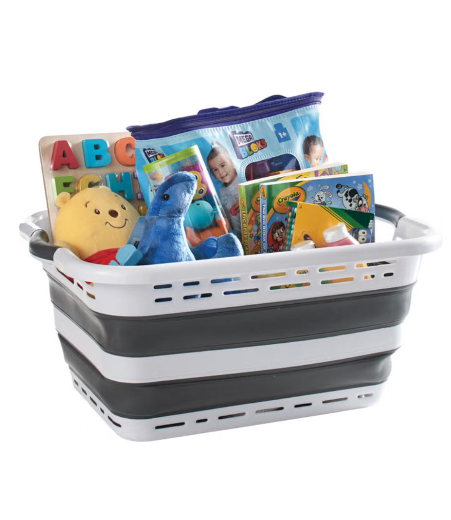 Pop and Load Collapsible Laundry Basket, 2-pack