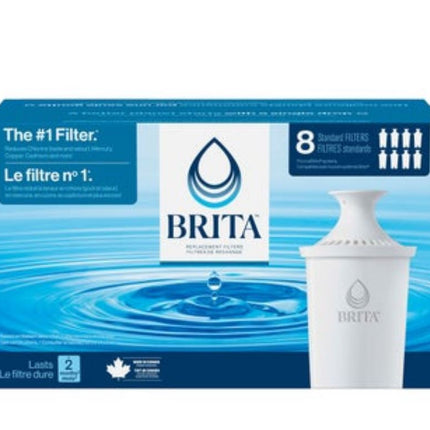 Brita , Replacement Filters 8-pack , White
