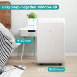 HISENSE 10,500 BTU (SACC 7,000 BTU) 300 SF 3-in-1 Portable Air Conditioner - Factory certified with Home Essentials Warranty