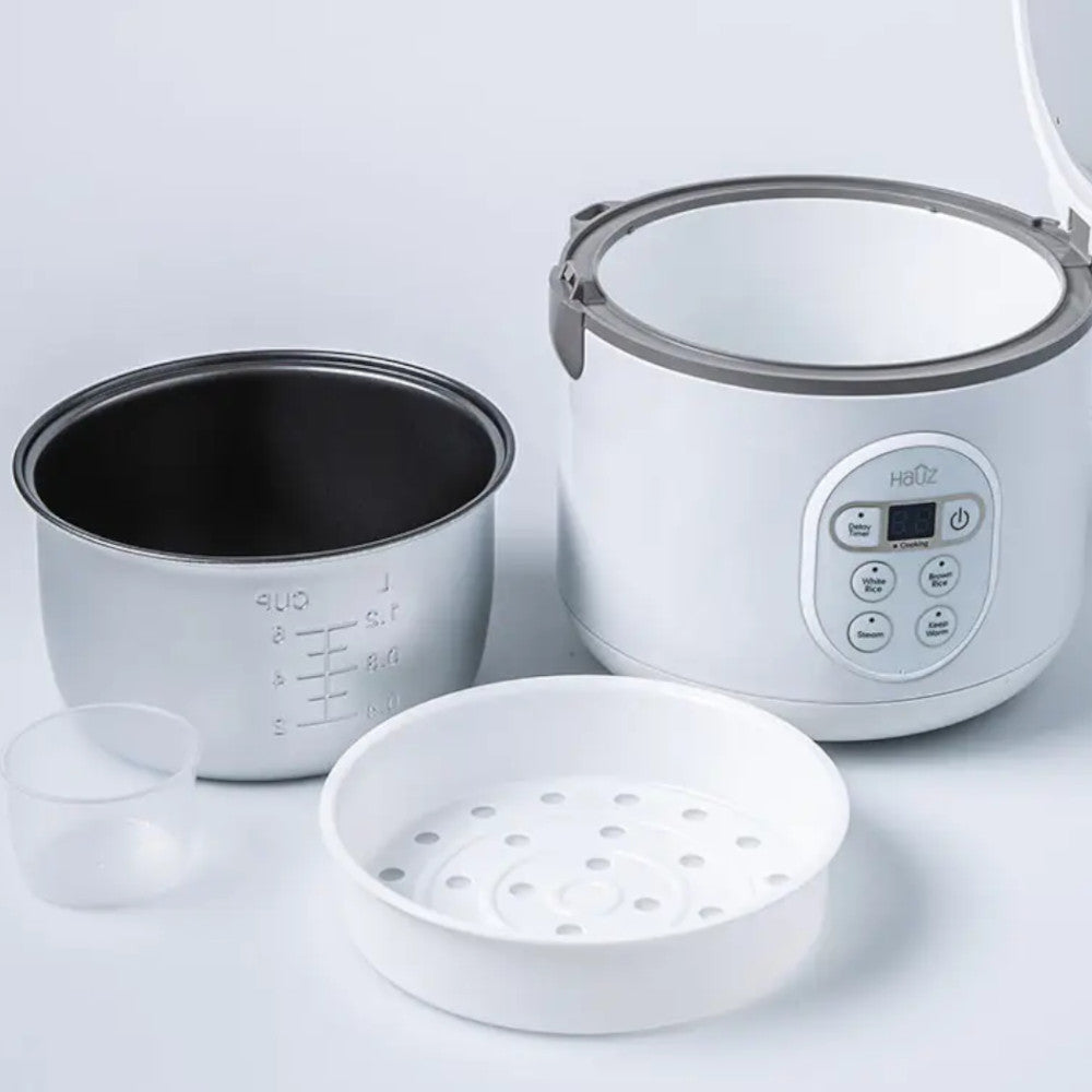 HAUZ ARZD260 6-Cup Digital Rice Cooker and Food Steamer