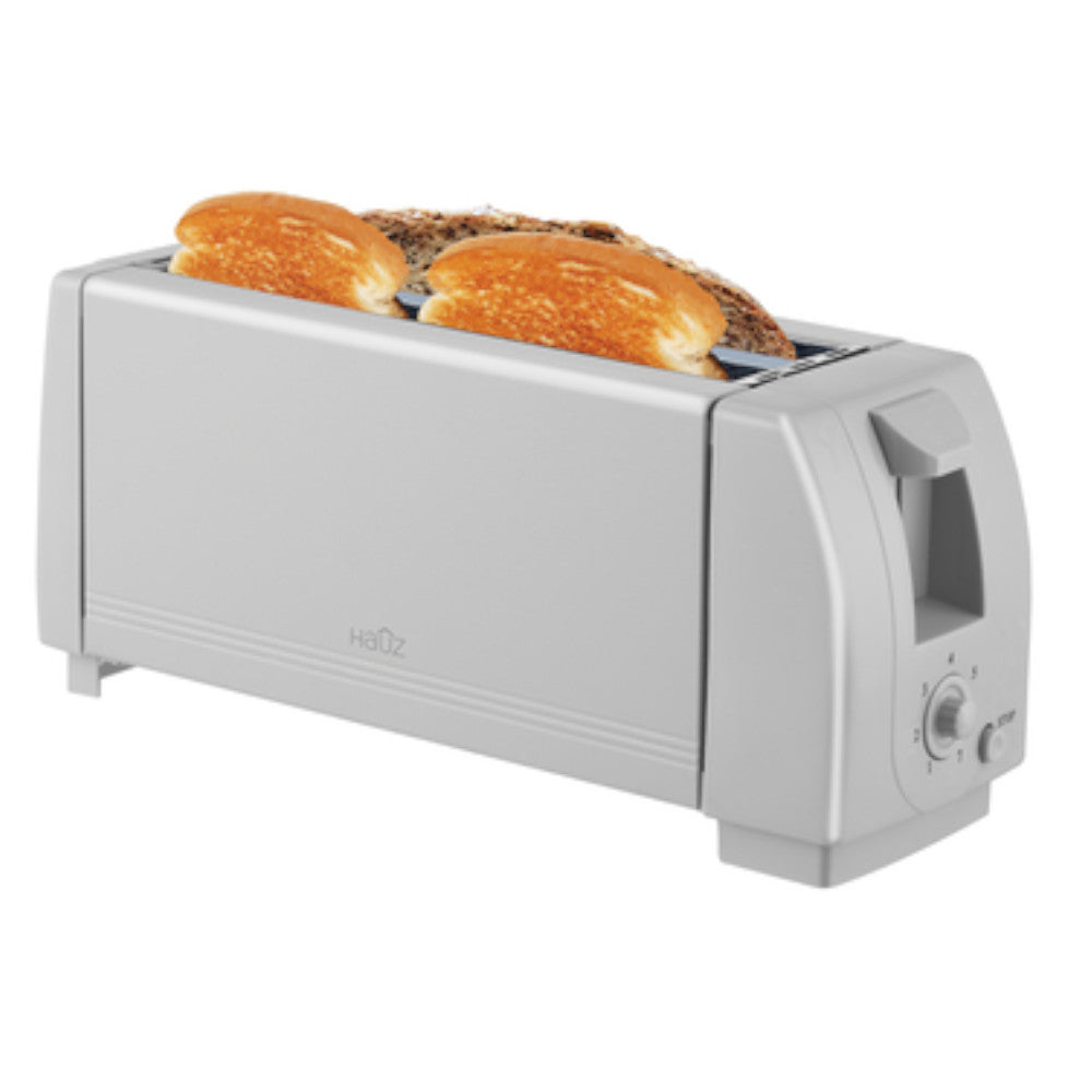 HAUZ ATS7154 4 Slice Toaster Long slot Grey
