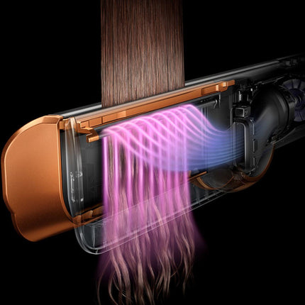 DYSON OFFICIAL OUTLET- Airstrait Straightener- Bright Nickel/Rich Copper- Refurbished (EXCELLENT) with 1 year Dyson Warranty