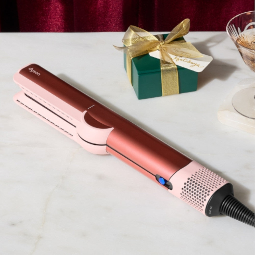 DYSON OFFICIAL OUTLET- Airstrait Straightener-Strawberry Bronze/Blush Pink- Refurbished (EXCELLENT) with 1 year Dyson Warranty