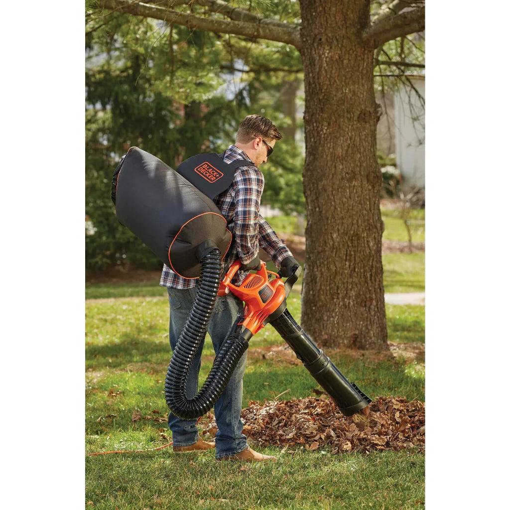 BLACK+DECKER BEBL7000 3 in 1 Corded Electric Leaf Blower, Leaf Vacuum & Mulcher