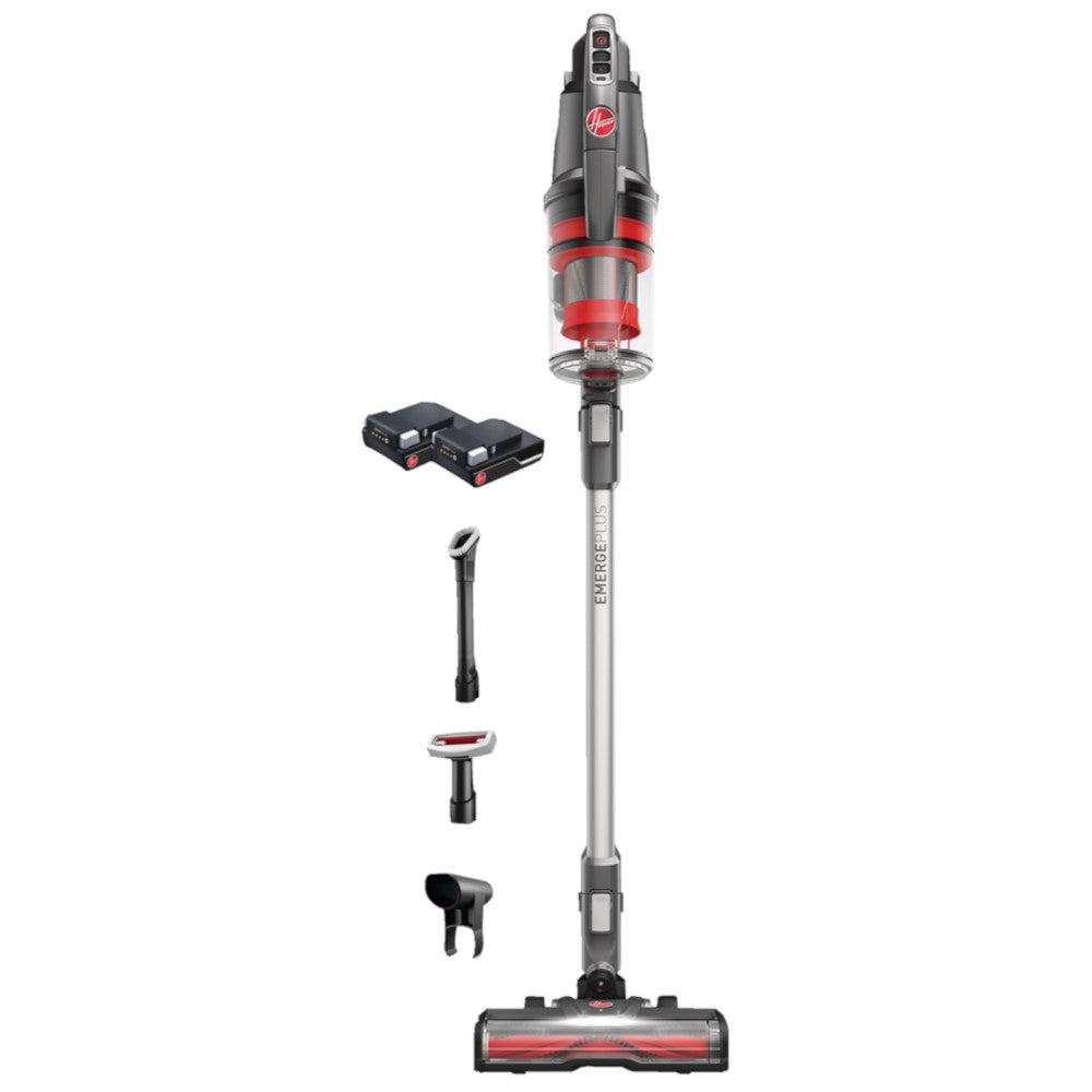 HOOVER BH53641VDE ONEPWR® Emerge+ Cordless Stick Vacuum Kit with 2 Batteries Factory serviced with Home Essentials warranty