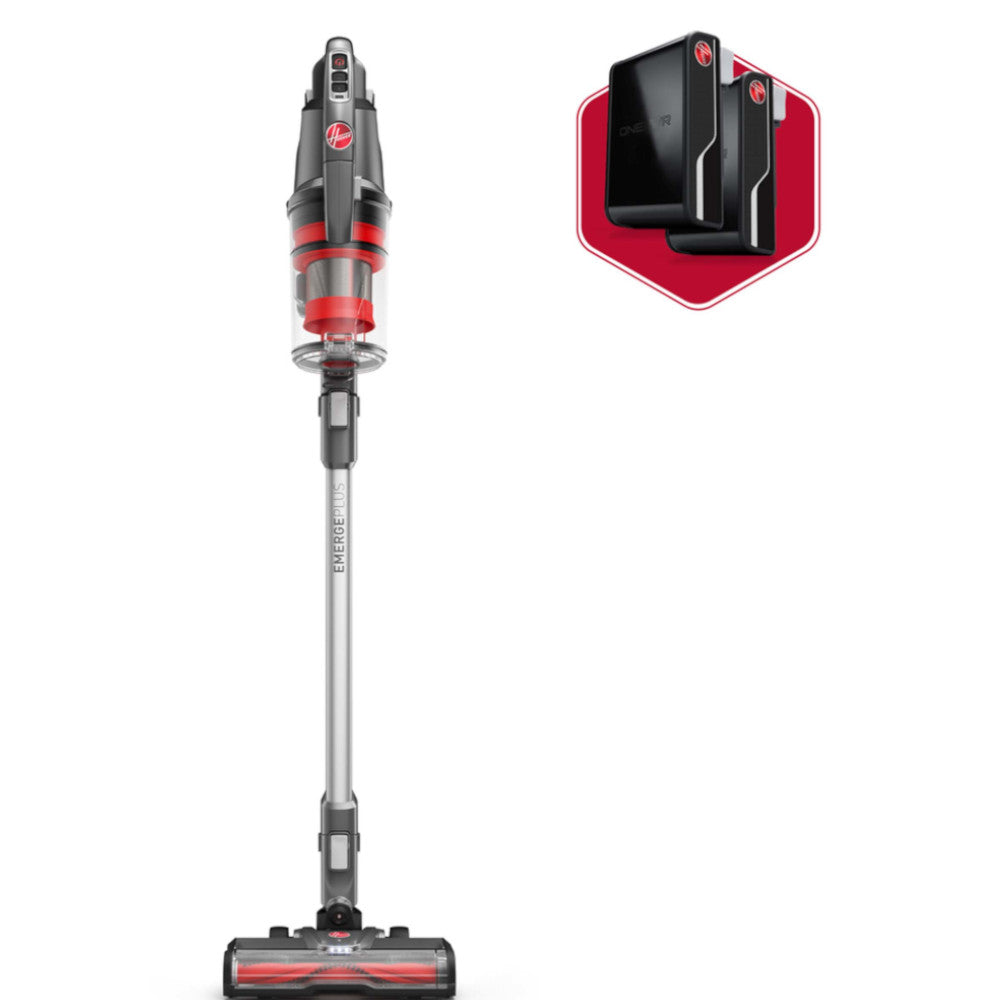 HOOVER BH53641VDE ONEPWR® Emerge+ Cordless Stick Vacuum Kit with 2 Batteries Factory serviced with Home Essentials warranty