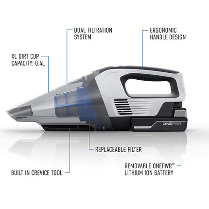 HOOVER ONEPWR Cordless Hand Held Vacuum Cleaner - Factory serviced with Home Essentials Warranty - BH57005