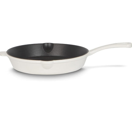 Cuisinart CI22-24PWHC 10" (25cm) Cast Iron Round Fry Pan in Pearl White