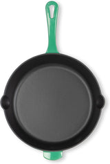 CUISINART CI22-24SGNC 10" (25cm) Cast Iron Round Fry Pan in Sea Green