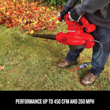 CRAFTSMAN CMEBL7000-CA Leaf Blower/Vacuum and Mulcher, 3 in 1 Wearable Yard Cleaner