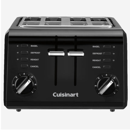 CUISINART CPT-142BKC 4-Slice Compact Toaster In Black