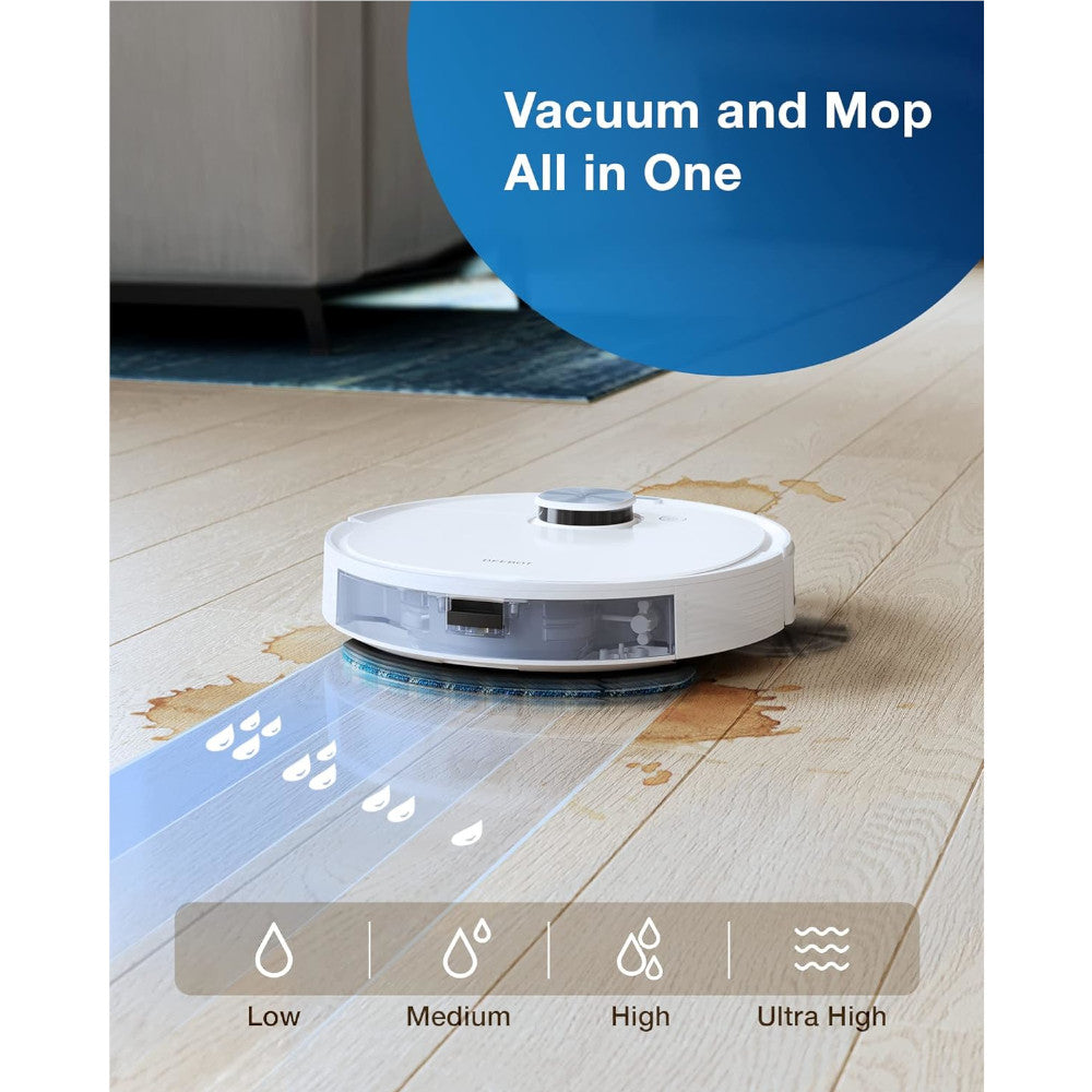 ECOVACS DEEBOT N10 Plus Robot Vacuum and Mop Combo with Auto-Empty Station - Factory serviced with Home Essentials warranty