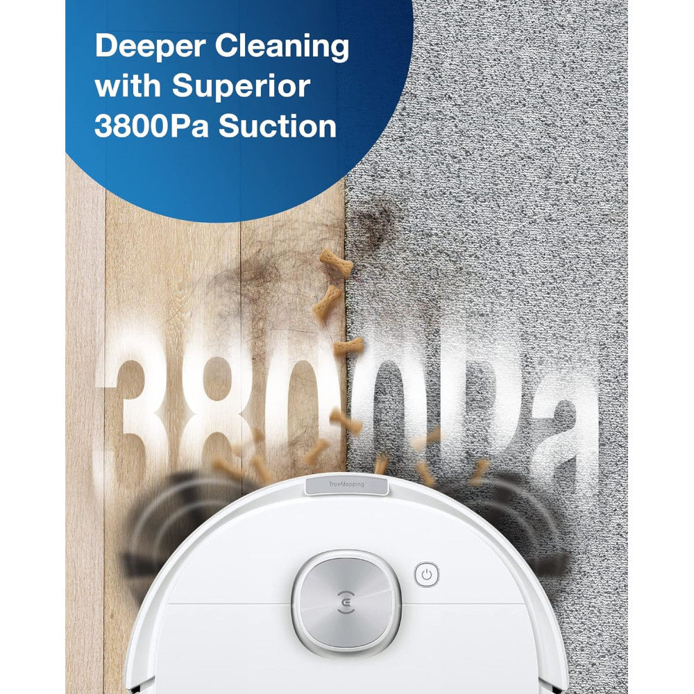 ECOVACS DEEBOT N10 Plus Robot Vacuum and Mop Combo with Auto-Empty Station - Factory serviced with Home Essentials warranty