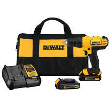 DEWALT 20V Lithium-Ion Compact Drill Kit - Refurbished with Full Manufacturer Warranty - DCD771C2