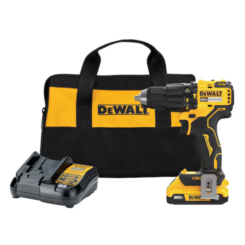 DEWALT DCD798D1 20V MAX* Brushless Cordless 1/2 in. Hammer Drill Kit - Refurbished with Dewalt Warranty