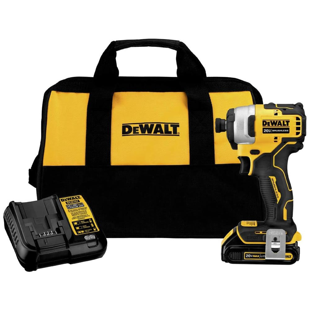 DEWALT DCF809C1 20V MAX Compact BRUSHLESS Impact Driver Refurbished with Dewalt Warranty