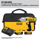 DEWALT20-volt MAX Lithium Ion 1/2-Inch High Torque Impact Wrench - Refurbished with Dewalt Warranty - DCF889M2