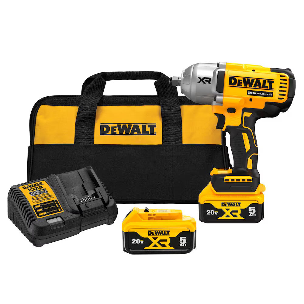 DEWALT 20V MAX XR 1/2 In. High Torque Impact Wrench Kit - Refurbished with Dewalt Warranty