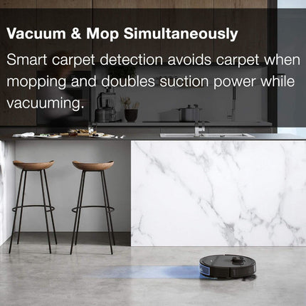 ECOVACS DEEBOT OZMO T8 Robot Vacuum & mop - Factory serviced with Home Essentials warranty