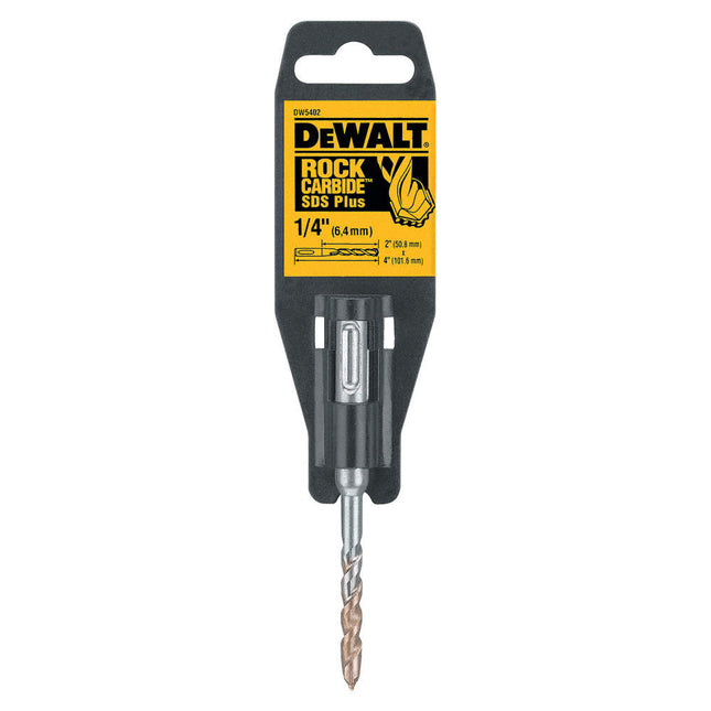 DEWALT 1/4" x 2" x 4" Rock Carbide SDS-Plus Hammer Bit - DW5416