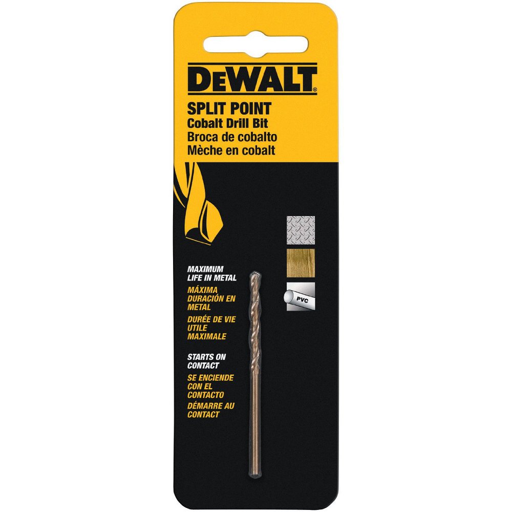 DEWALT 9/64-Inch Split Point Industrial Cobalt Drill Bit - DWA1209