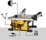 DEWALT 8-1/4 in. Compact Jobsite Table Saw - Refurbished with Dewalt Warranty - DWE7485