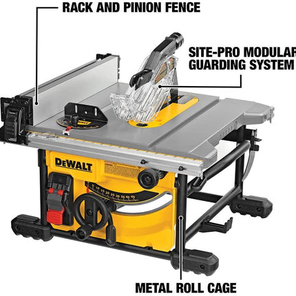 DEWALT 8-1/4 in. Compact Jobsite Table Saw - Refurbished with Dewalt Warranty - DWE7485