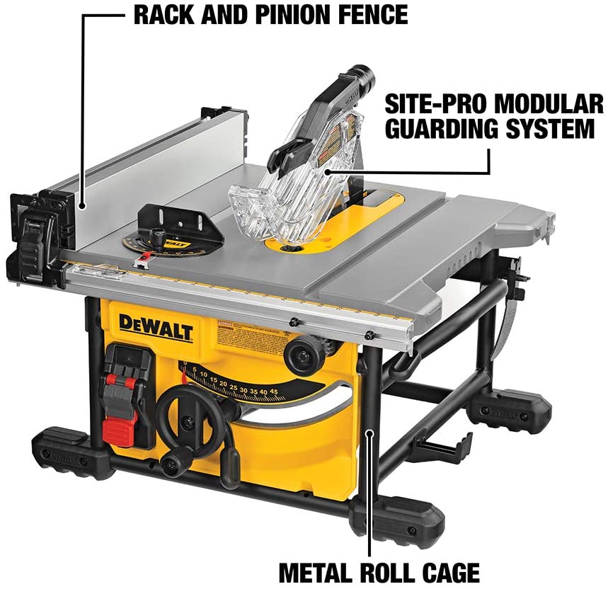 DEWALT 8-1/4 in. Compact Jobsite Table Saw - Refurbished with Dewalt Warranty - DWE7485