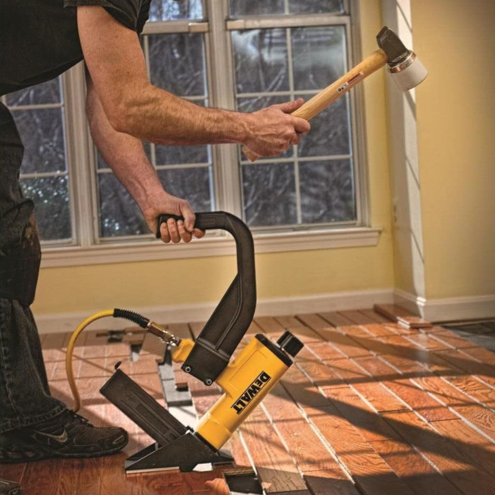 DEWALT 15.5GA Pneumatic Hardwood Flooring Stapler - Refurbished with Dewalt Warranty