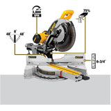 DEWALT 12-Inch Double Bevel, Sliding Compound Miter Saw - Refurbished with Dewalt Warranty - DWS779