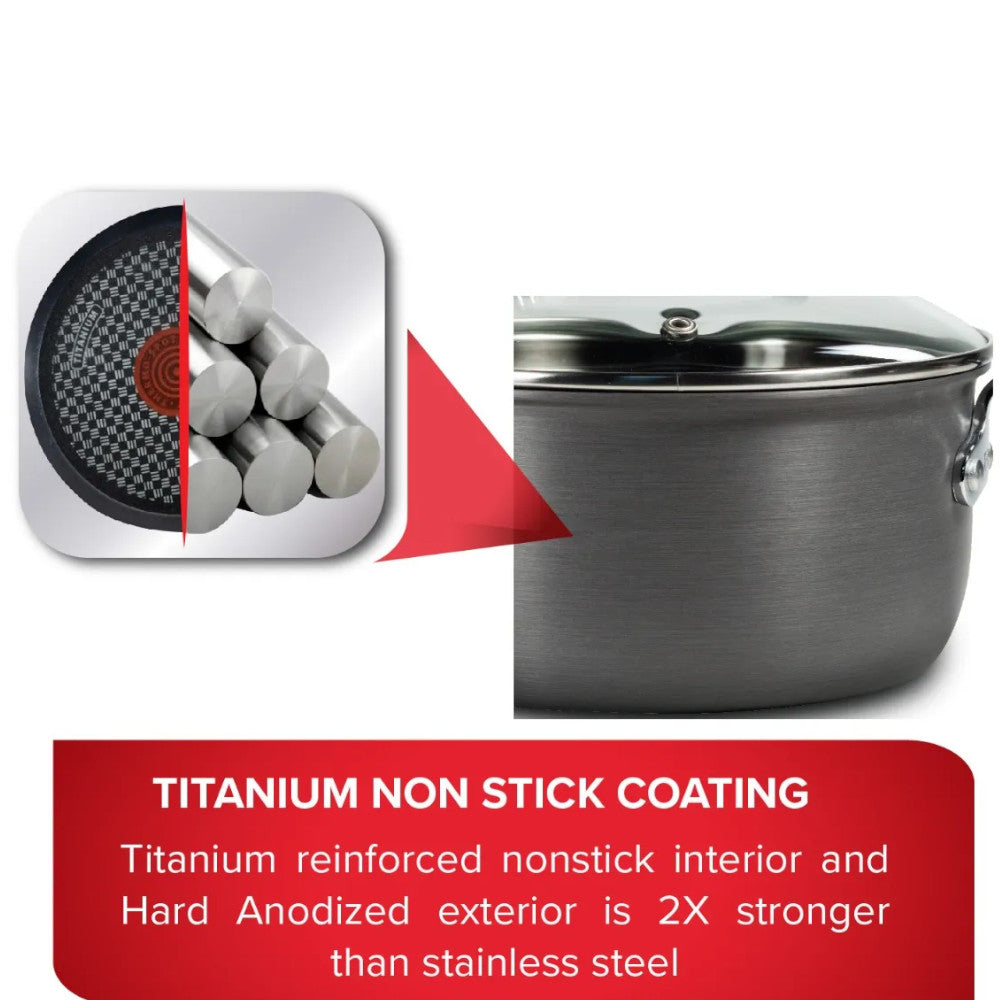 T-FAL E765SC75  Ultimate Hard Anodized Non-Stick 12 pc set - Blemished package with full warranty