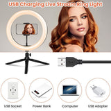 ELFELAND EL-RL-001 10" Ring Light Tripod With Remote