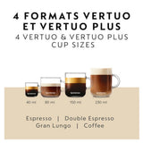 NESPRESSO Vertuo Coffee & Espresso Machine by De'Longhi with Aeroccino Milk Frother - Red - ENV135RAECA