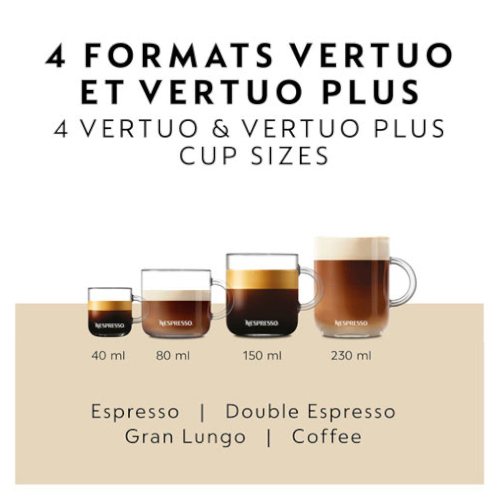 NESPRESSO Vertuo Coffee & Espresso Machine by De'Longhi with Aeroccino Milk Frother - Silver - ENV135SAECA
