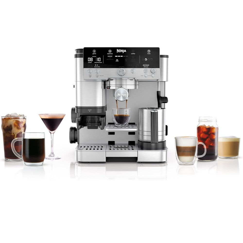 NINJA ES601C Espresso Luxe Premier Series Drip Coffee Maker and Rapid Cold Brew - Factory serviced with Home Essentials warranty