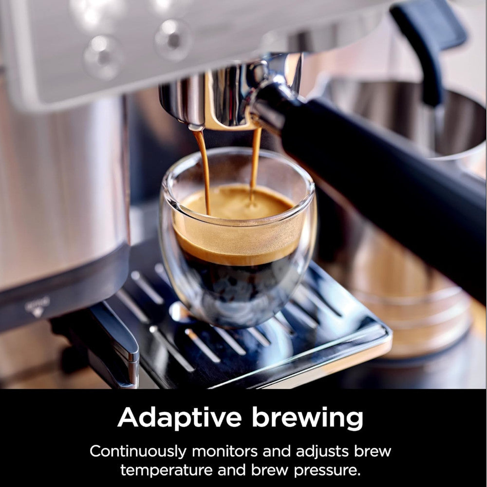 NINJA ES601C Espresso Luxe Premier Series Drip Coffee Maker and Rapid Cold Brew - Factory serviced with Home Essentials warranty