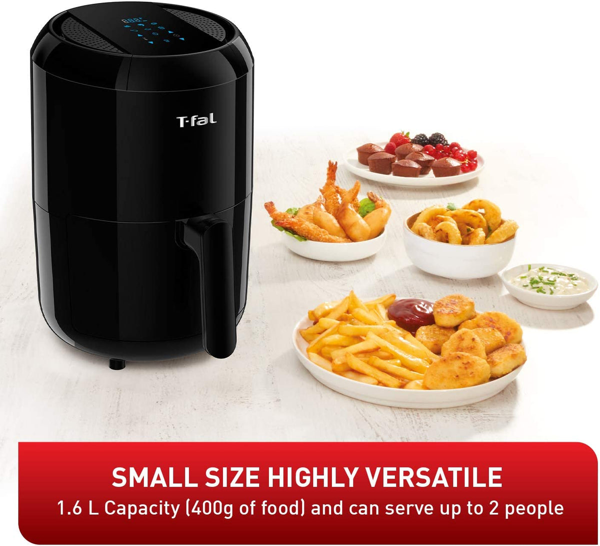 T-FAL Compact Digital Air Fryer 1.6L - EY301850