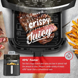 T-FAL Easy Fry Air Fryer & Grill 2 in1 XL Air Fryer - Blemished package with full warranty - EY505850